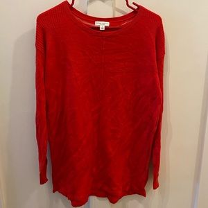 NWOT maternity thin red sweater size small
